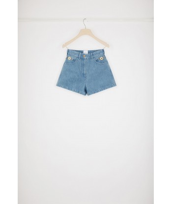 Mini shorts in cotton denim Venez découvrir notre 