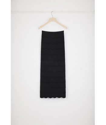 Wave midi pencil skirt in Milano knit acheter en ligne