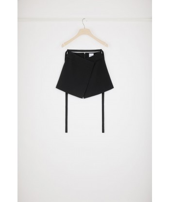 Wrap skirt in wool crepe sélection de produits