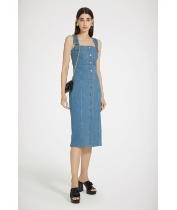 Dungaree dress in cotton denim du meilleur 