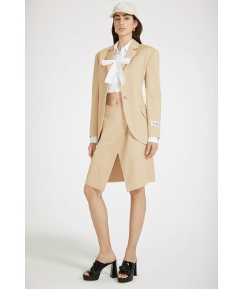 Relaxed belted jacket in cotton gabardine 50-70% off 