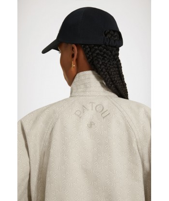 Drawstring parka in organic cotton jacquard Paris Déstockage Promo