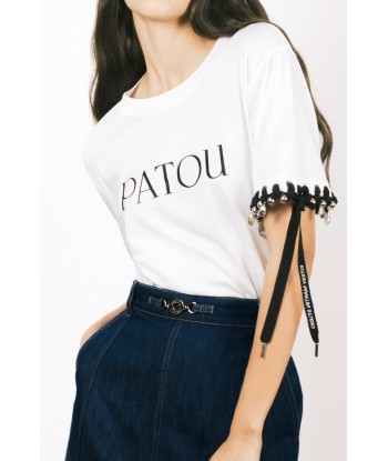 Patou Upcycling logo t-shirt in organic cotton paiement sécurisé