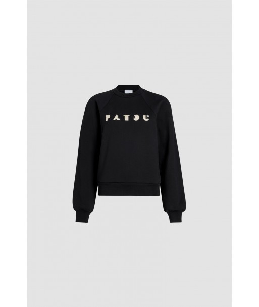 Embroidered Art Deco Patou sweatshirt in organic cotton les muscles