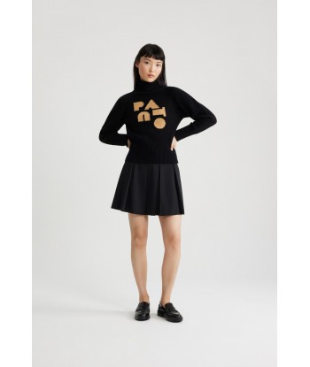 Pleated mini skirt in technical wool twill prix pour 