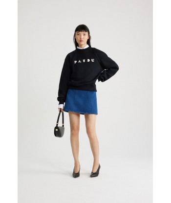 Embroidered Art Deco Patou sweatshirt in organic cotton les muscles