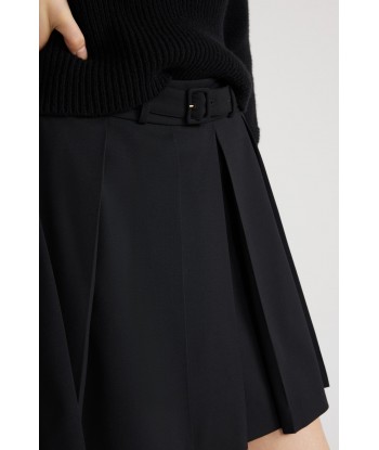 Pleated mini skirt in technical wool twill prix pour 