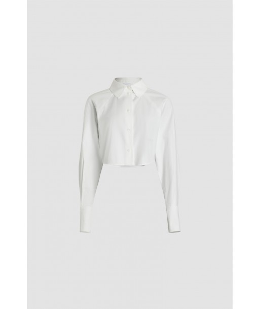 Cropped shirt in organic cotton Les magasins à Paris