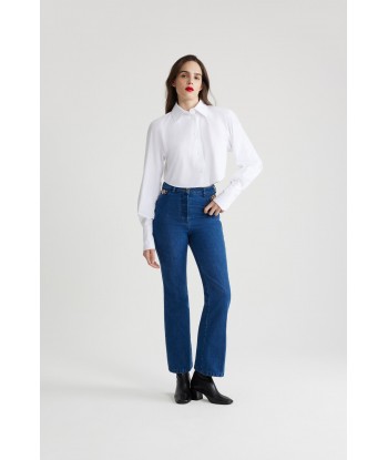 Cropped shirt in organic cotton Les magasins à Paris