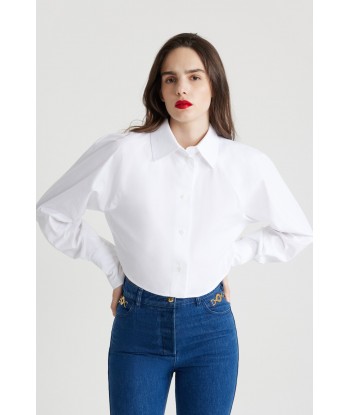 Cropped shirt in organic cotton Les magasins à Paris