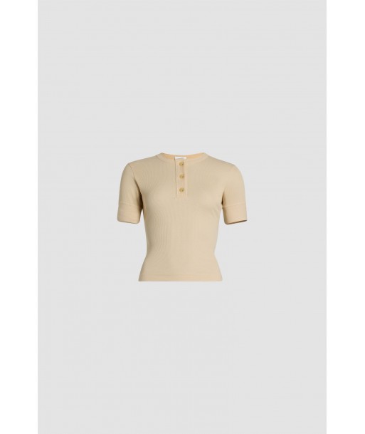 Henley top in organic cotton livraison gratuite