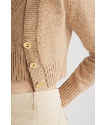 Cropped cardigan in sustainable wool and cashmere Profitez des Offres !