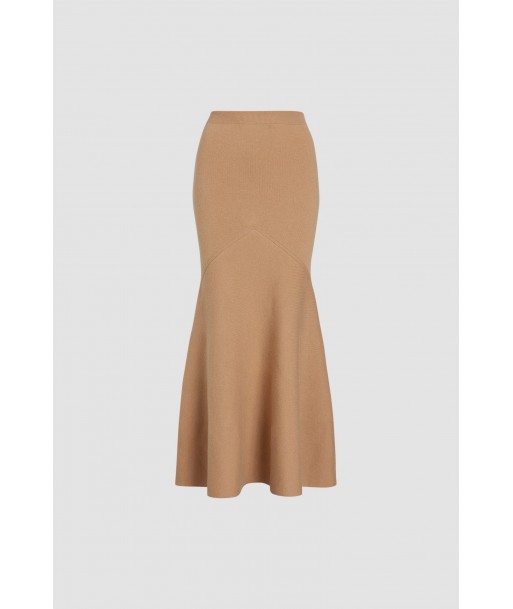 Peplum skirt in sustainable wool and cashmere blend en ligne des produits 