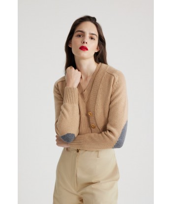 Cropped cardigan in sustainable wool and cashmere Profitez des Offres !