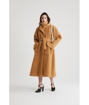 Oversized coat in wool and cashmere blend store