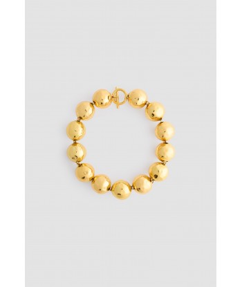 Hammered sphere necklace in gold-plated brass 50-70% off 