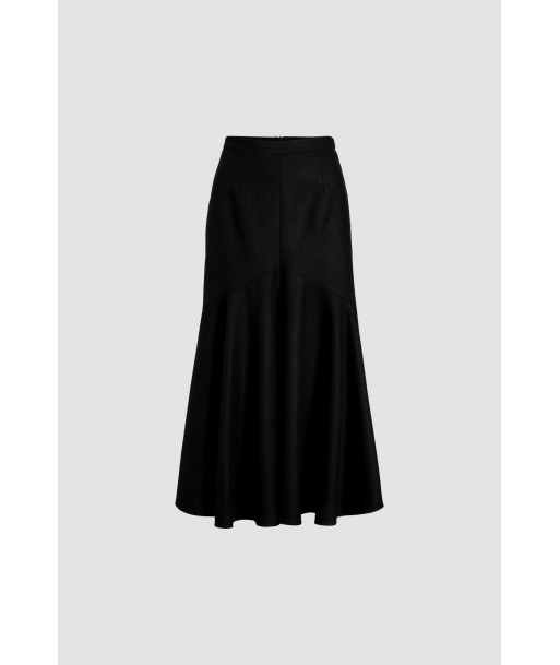 Midi mermaid skirt in sustainable wool blend paiement sécurisé