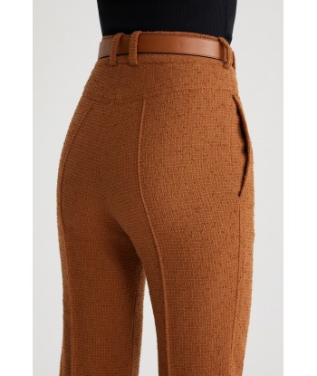 Flared trousers in sustainable wool and organic cotton tweed à prix réduit toute l'année