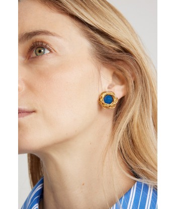 Nest earrings in gold-plated brass and resin 50% de réduction en Octobre 2024