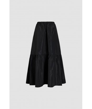 Maxi skirt in recycled faille brillant des détails fins