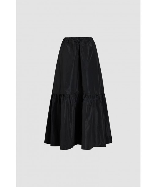 Maxi skirt in recycled faille brillant des détails fins