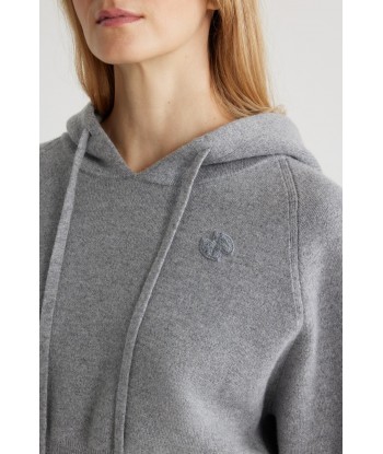 Hoodie in sustainable wool and cashmere blend pas cheres