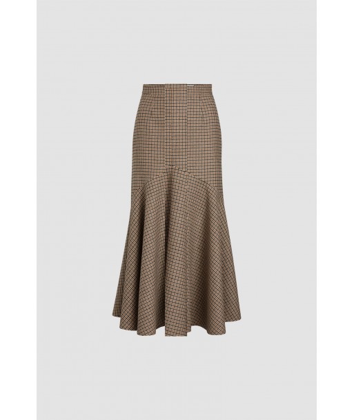 Midi mermaid skirt in reycled wool blend Pour