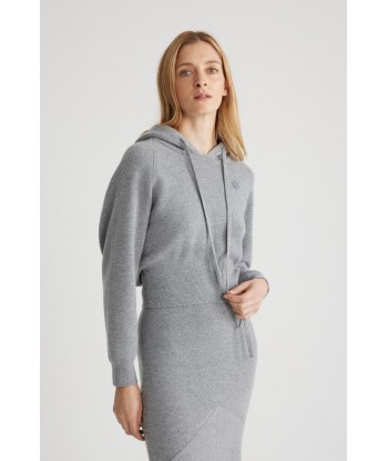 Hoodie in sustainable wool and cashmere blend pas cheres