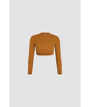 Cropped jumper in sustainable wool and cashmere Livraison rapide