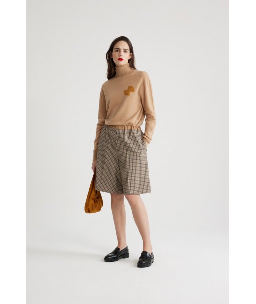 Longline shorts in recycled wool blend 2024