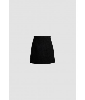 Mini skirt in sustainable wool and organic cotton tweed plus qu'un jeu 