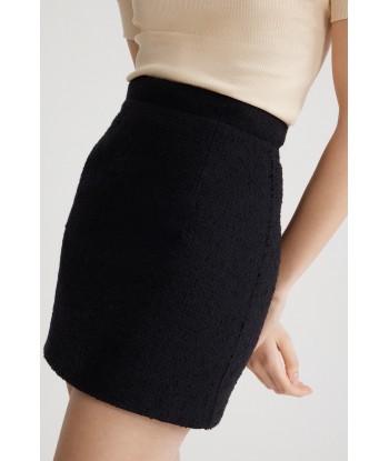 Mini skirt in sustainable wool and organic cotton tweed plus qu'un jeu 