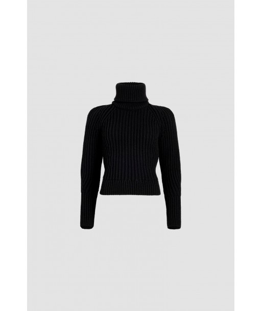 Ribbed turtleneck jumper in sustainable wool and cashmere paiement sécurisé