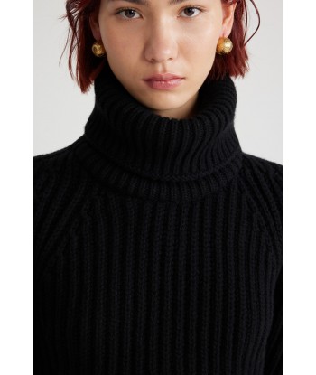 Ribbed turtleneck jumper in sustainable wool and cashmere paiement sécurisé