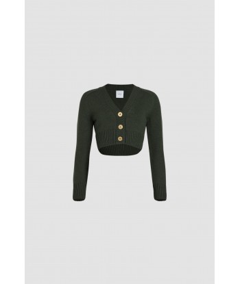 Cropped cardigan in sustainable wool and cashmere Le MVP de beaucoup