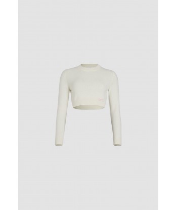 Cropped jumper in sustainable wool and cashmere En savoir plus