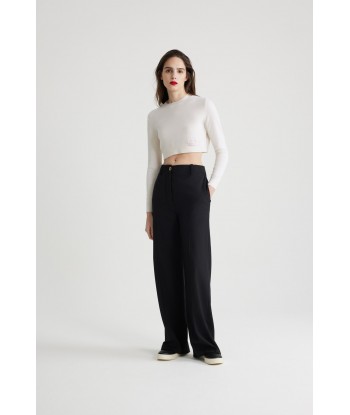 Cropped jumper in sustainable wool and cashmere En savoir plus