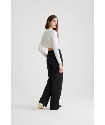 Cropped jumper in sustainable wool and cashmere En savoir plus