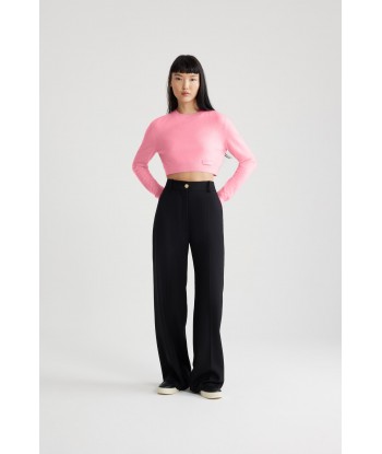 Cropped jumper in sustainable wool and cashmere pas cheres