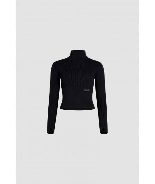 Ribbed turtleneck jumper in sustainable wool and cashmere de technologie