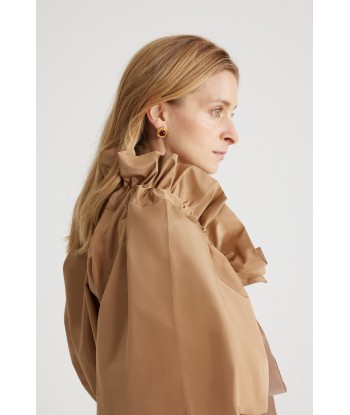 Iconic drawstring top in recycled faille livraison gratuite