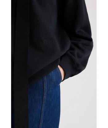 Archive grosgrain hoodie in organic cotton Profitez des Offres !