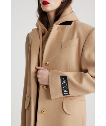 Tailored coat in sustainable wool and cashmere blend de la marque