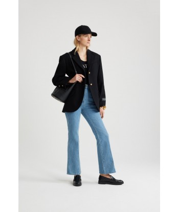 Relaxed belted jacket in sustainable wool and cashmere blend Comment ça marche