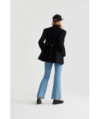 Relaxed belted jacket in sustainable wool and cashmere blend Comment ça marche