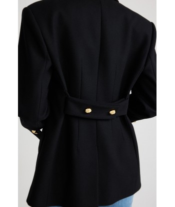 Relaxed belted jacket in sustainable wool and cashmere blend Comment ça marche