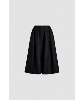 Pleated midi skirt in sustainable wool and cashmere Comparez et commandez 