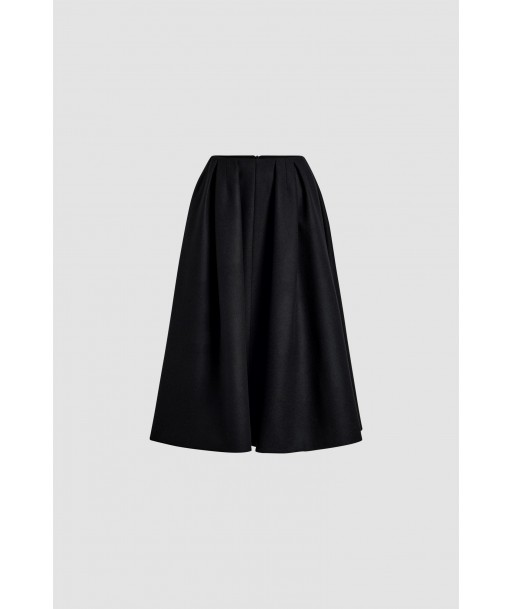 Pleated midi skirt in sustainable wool and cashmere Comparez et commandez 