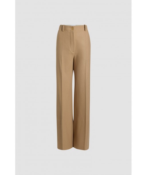 Iconic long trousers in sustainable wool and cashmere blend le des métaux précieux