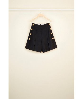 Short taille haute en laine vierge plus qu'un jeu 